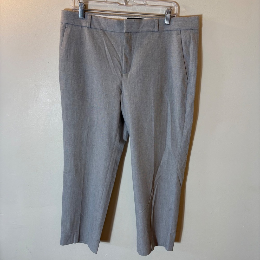 Banana Republic Avery Light Grey Straight Leg Dress Pants Size 12S